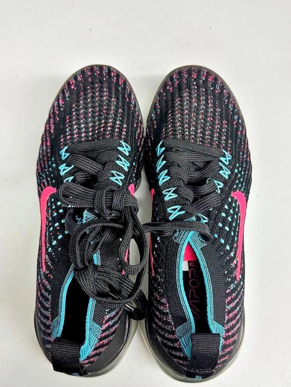 Nike Air VaporMax Women's Air Athletic Shoes Black Pink US 6